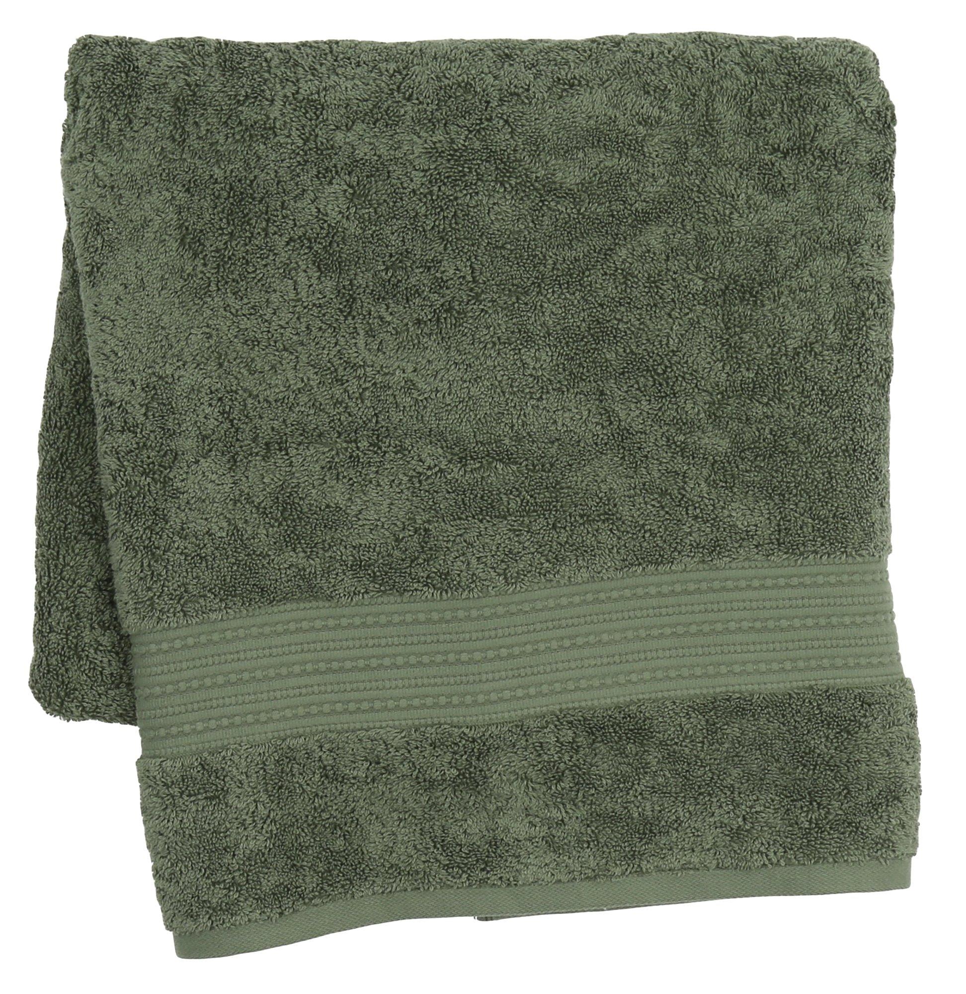 Luxury Spa Cotton Bath Towel Green Burkes Outlet