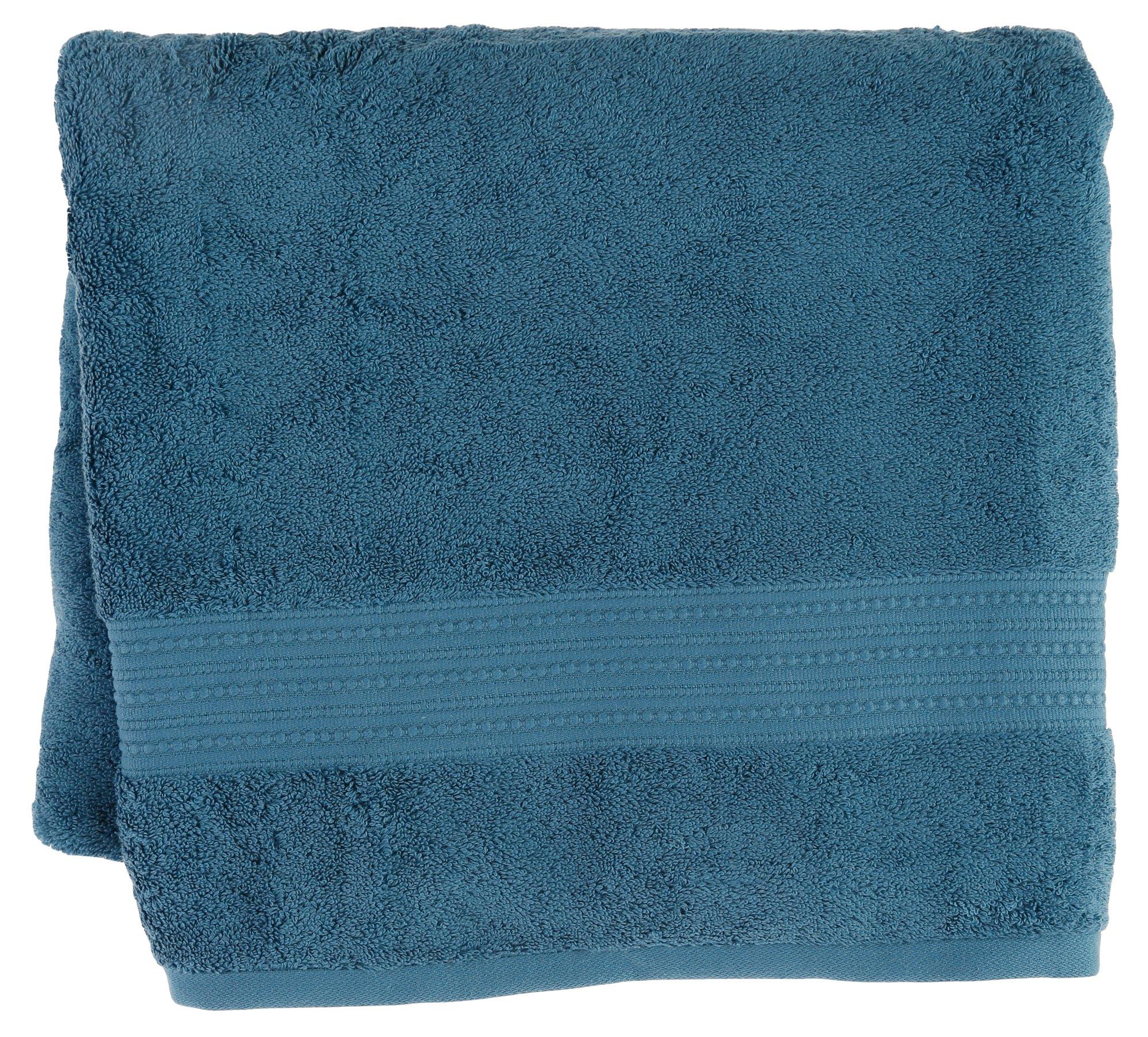 Luxury Spa Cotton Bath Towel Teal Burkes Outlet