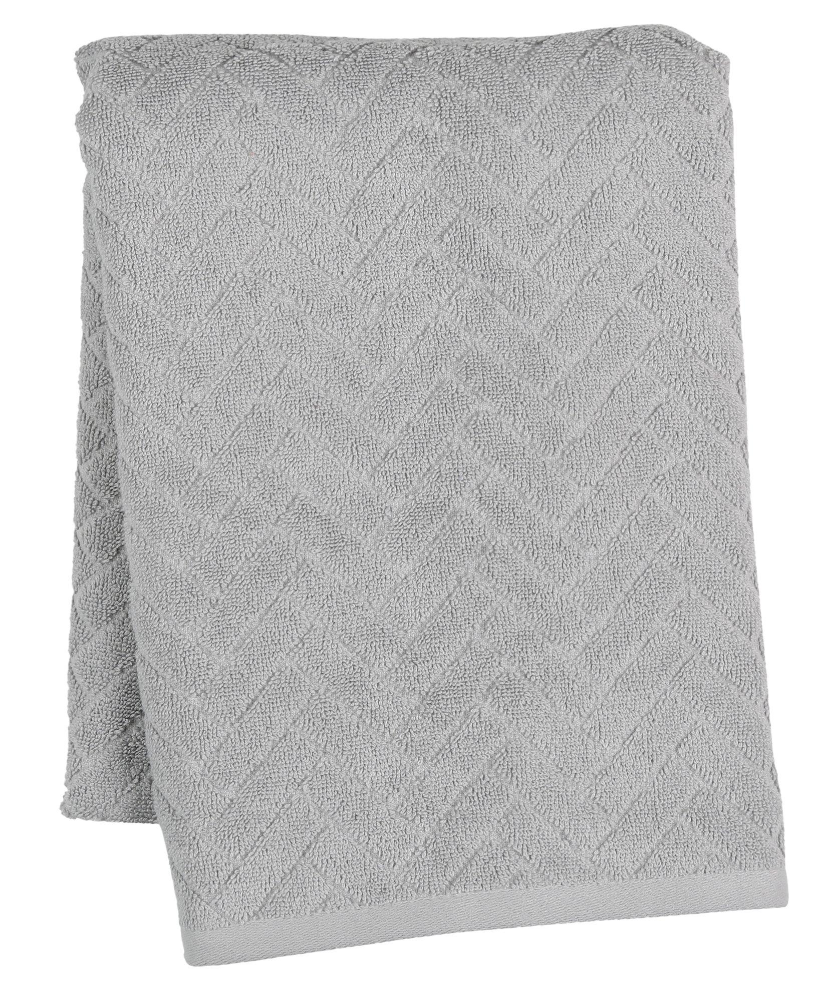 grey chevron bath towels