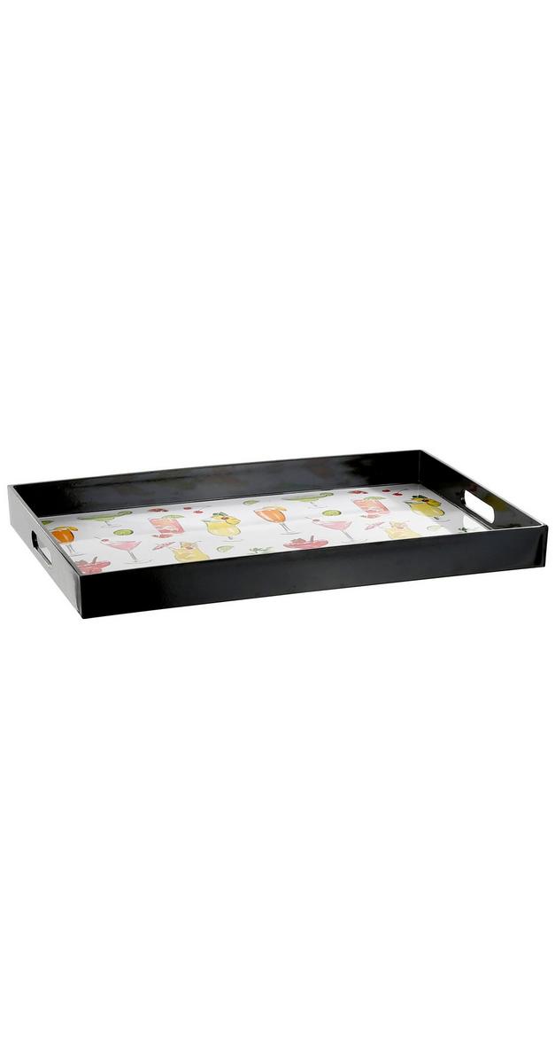 18" Cocktail Serving Tray Multi Burkes Outlet