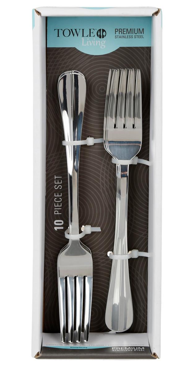 10 Pk Dinner Forks Set Burkes Outlet