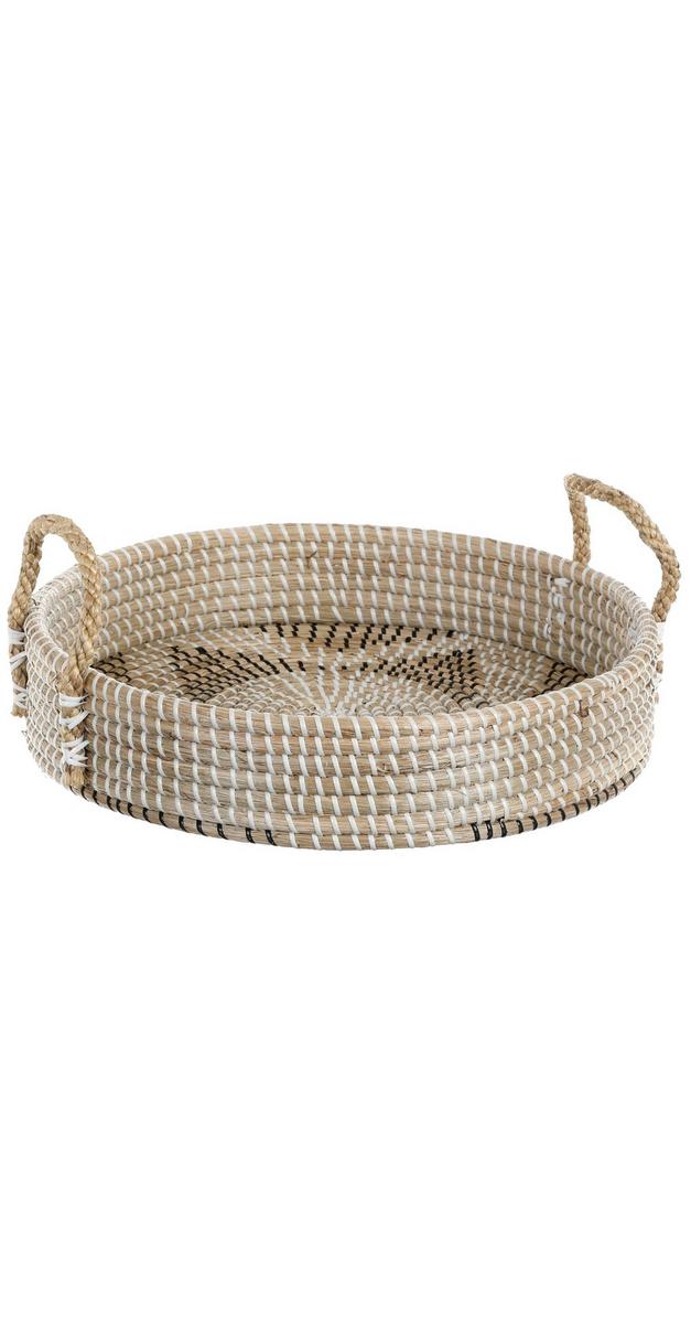 Round 16" Seagrass Tray - Natural | Burkes Outlet