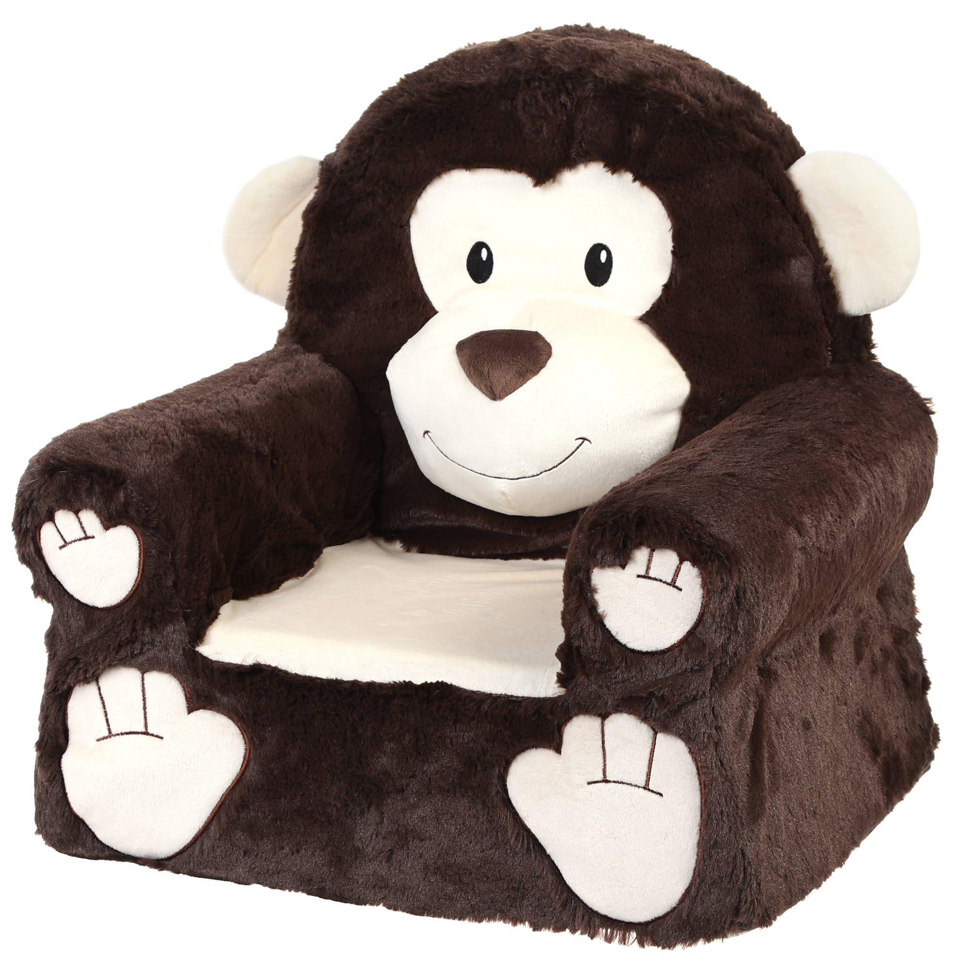 plush monkey chair