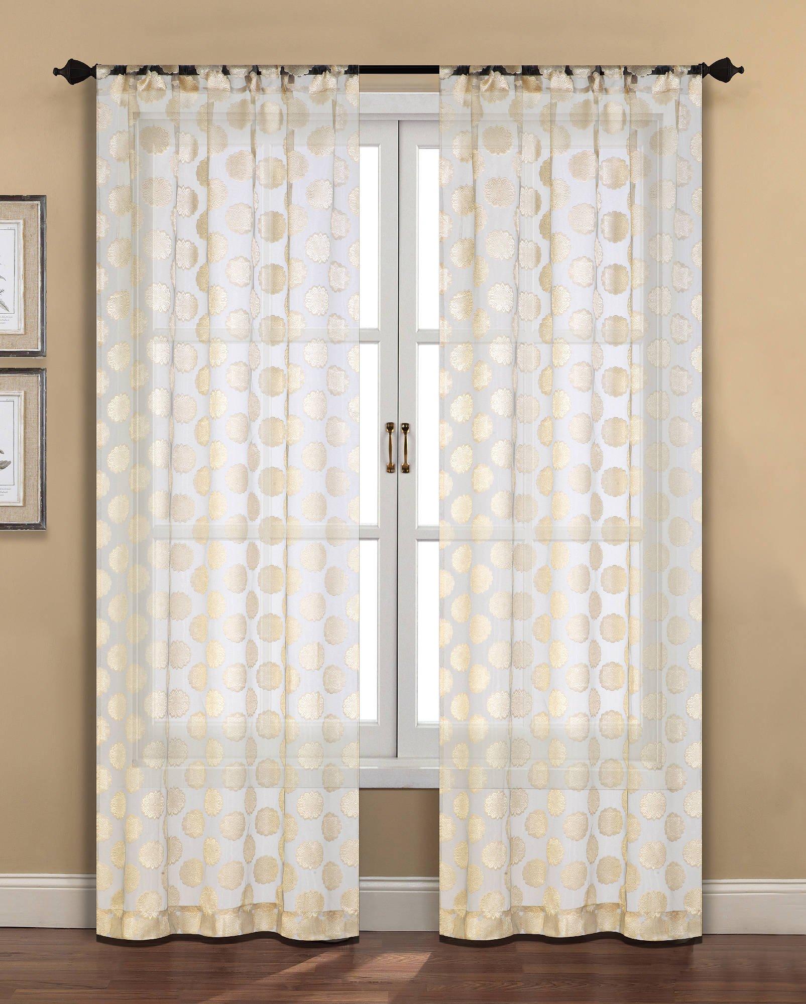 bronze voile curtains