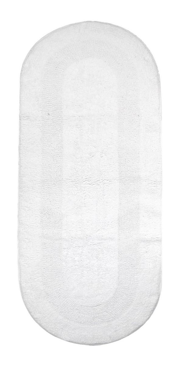 100 Cotton 24x60 Oval Bath Rug White Burkes Outlet