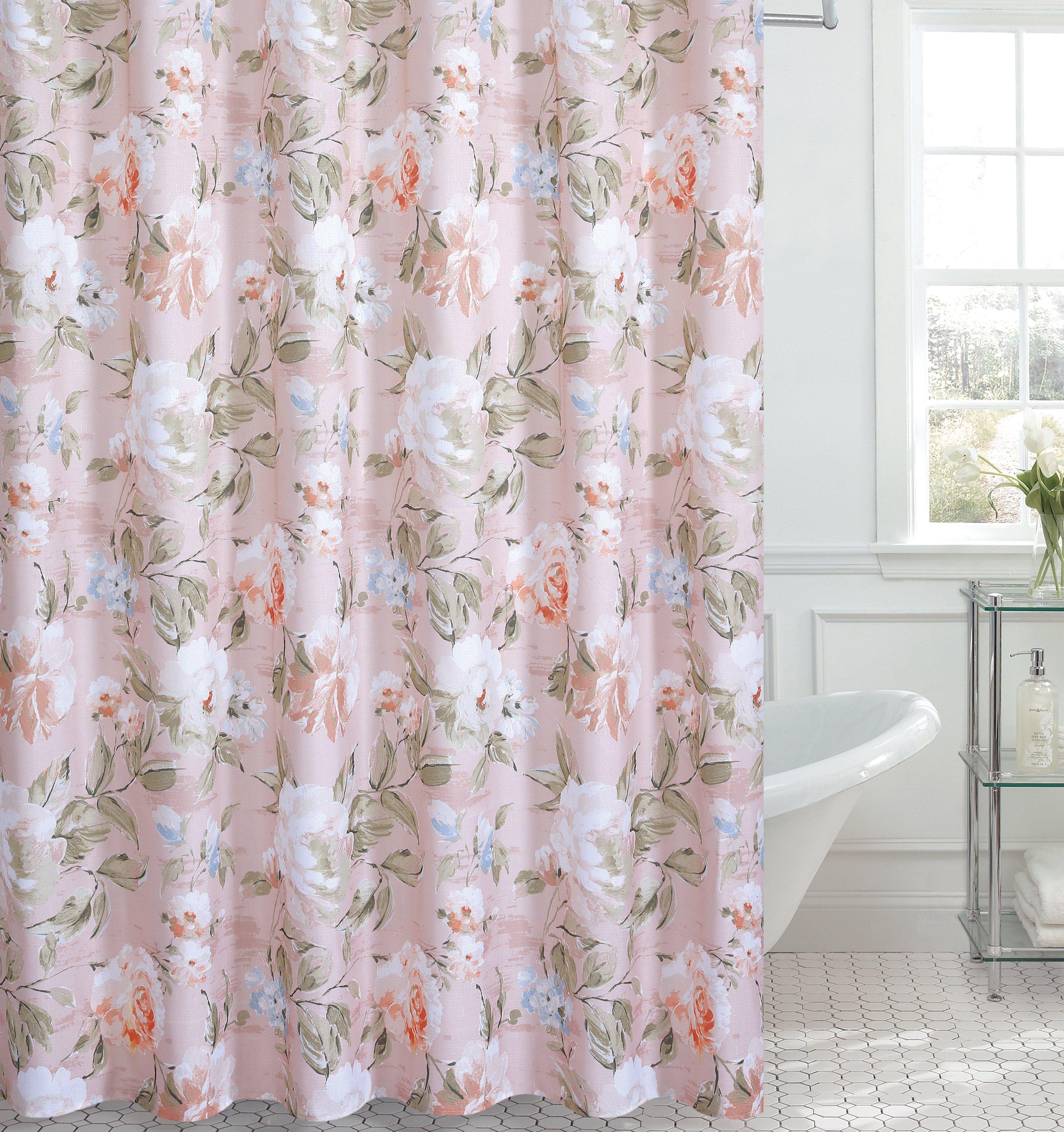 English Rose 72x72 Shower Curtain | Burkes Outlet