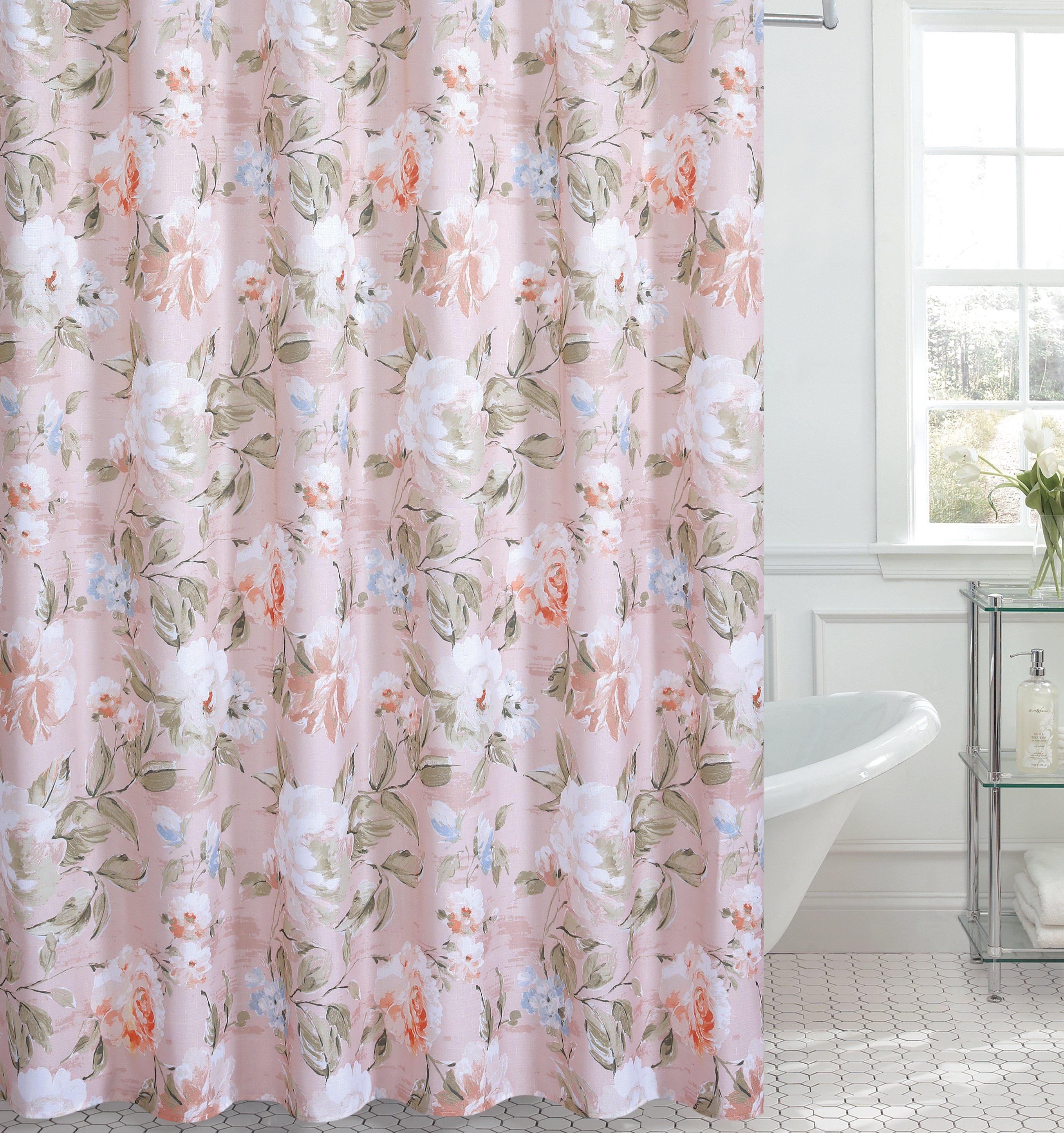 English Rose 72x72 Shower Curtain Burkes Outlet