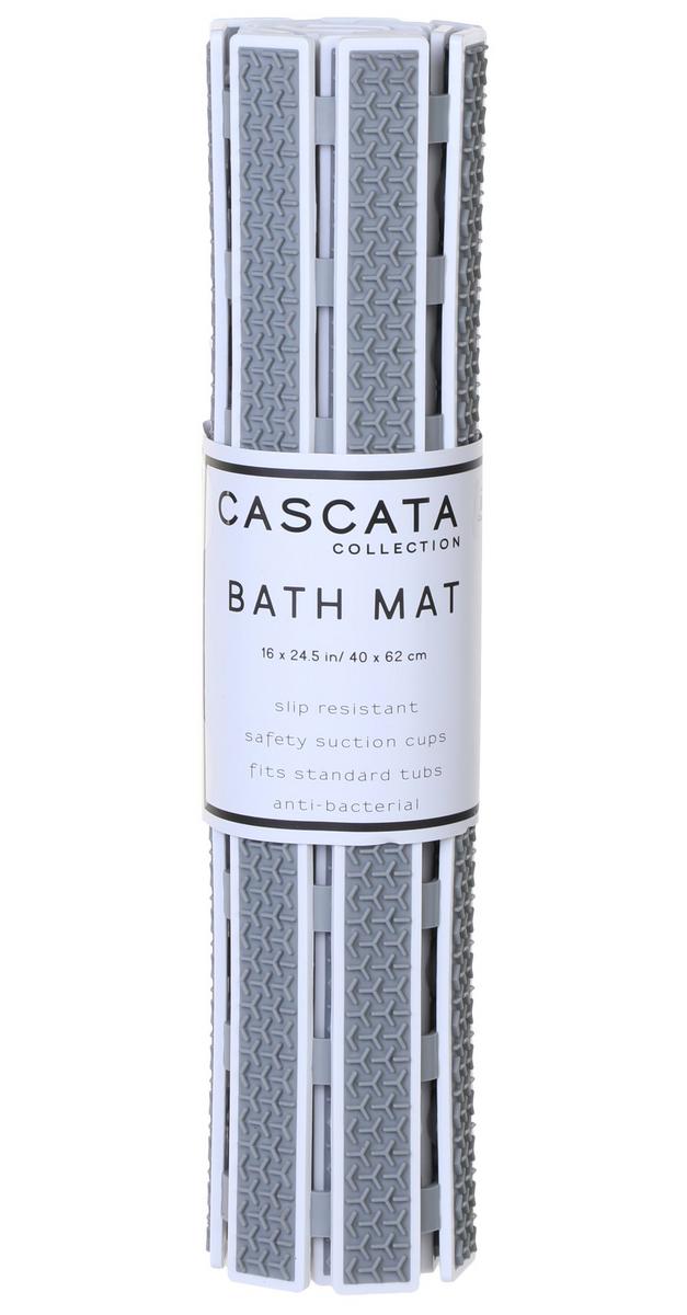 16x24 Slip Resistant Bath Mat Grey Burkes Outlet