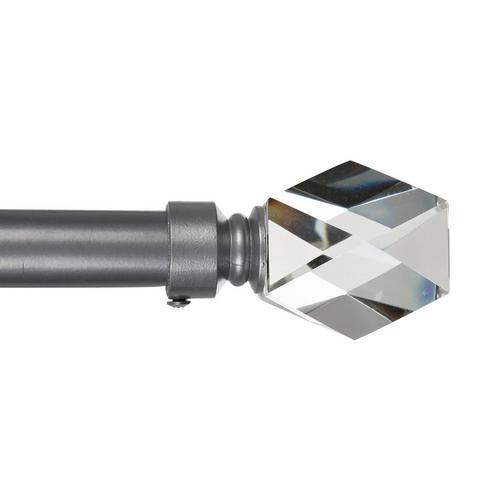28 48 Emporia Adjustable Drapery Rod Silver Burkes Outlet