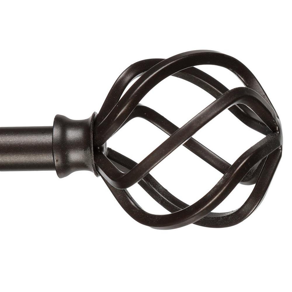 Leon 36 72 Adjustable Drapery Rod Bronze Burkes Outlet