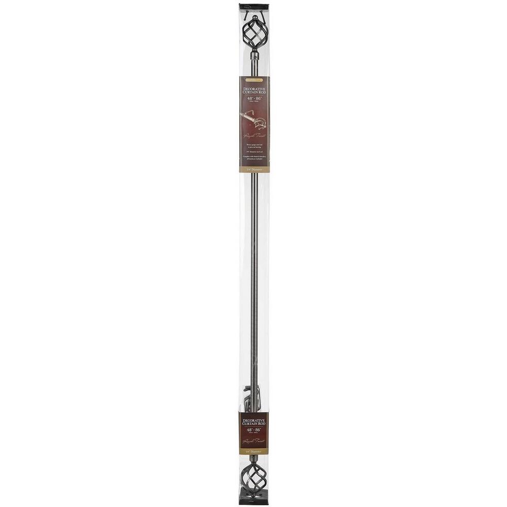 Royal Twist 48 86 Curtain Rod Set Burkes Outlet