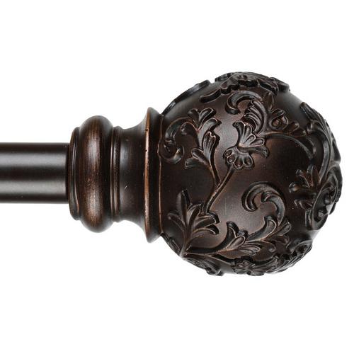 Sari 24 48 Drapery Rod Set Bronze Burkes Outlet