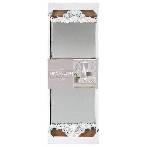 Medallion 8x26 Beveled Mirror White Burkes Outlet