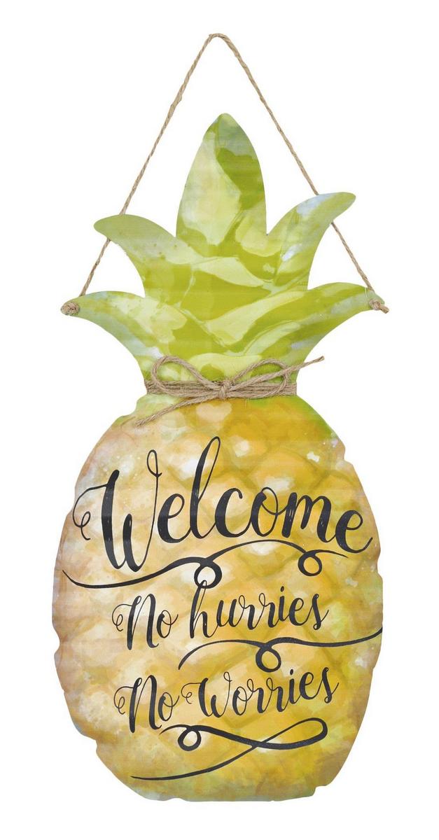 Pineapple Metal Sign Burkes Outlet