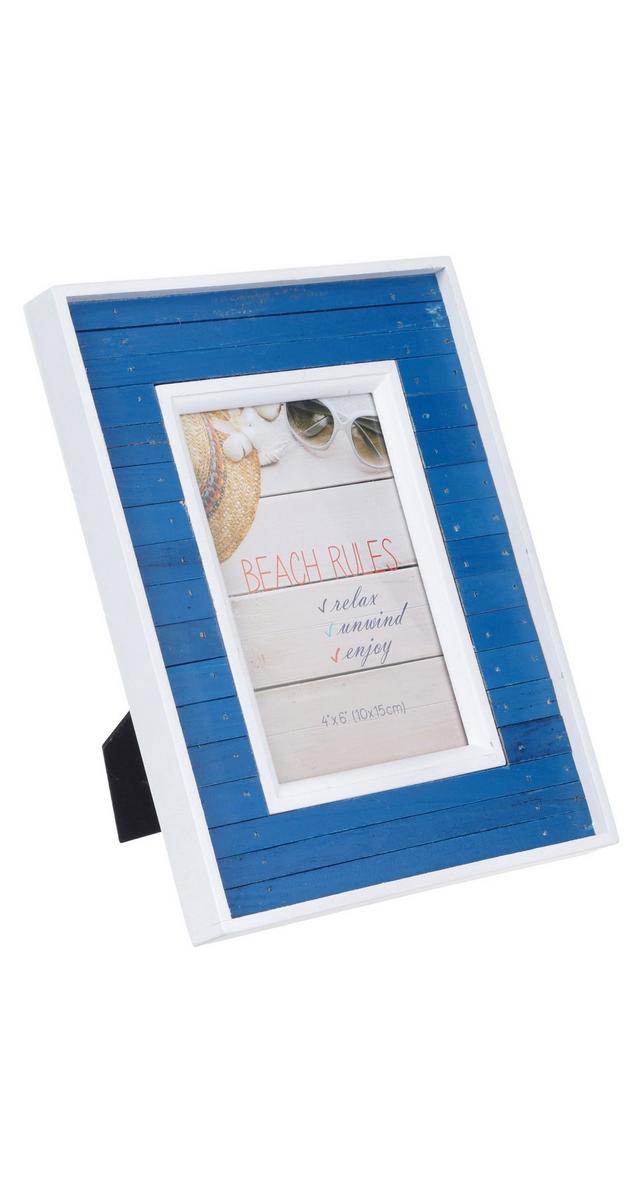 4x6 Coastal Picture Frame Blue Burkes Outlet
