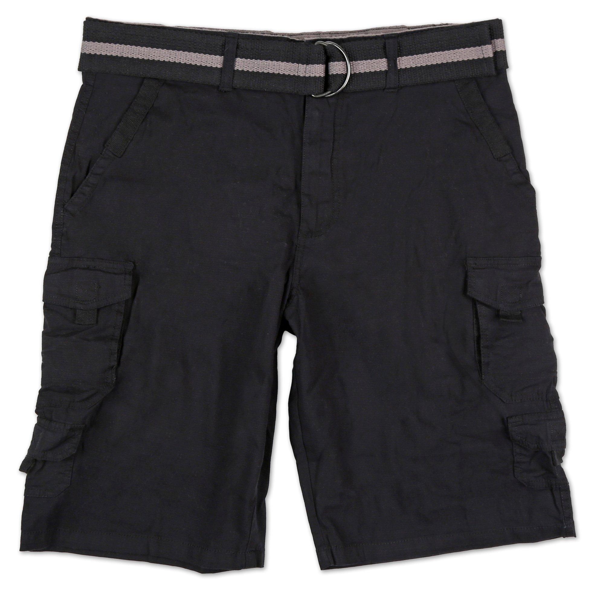 mens relaxed fit cargo shorts