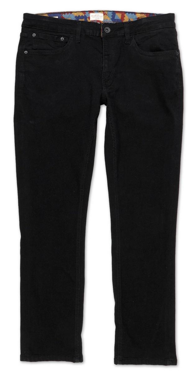 straight fit jeans mens black