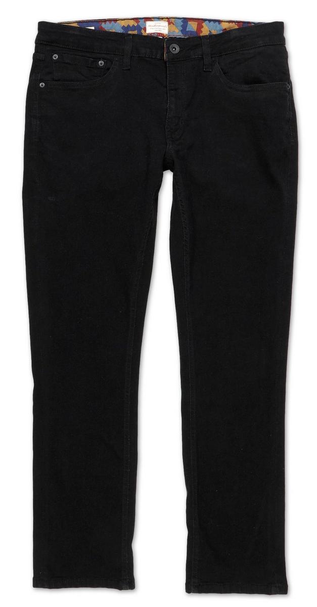 black regular fit jeans mens