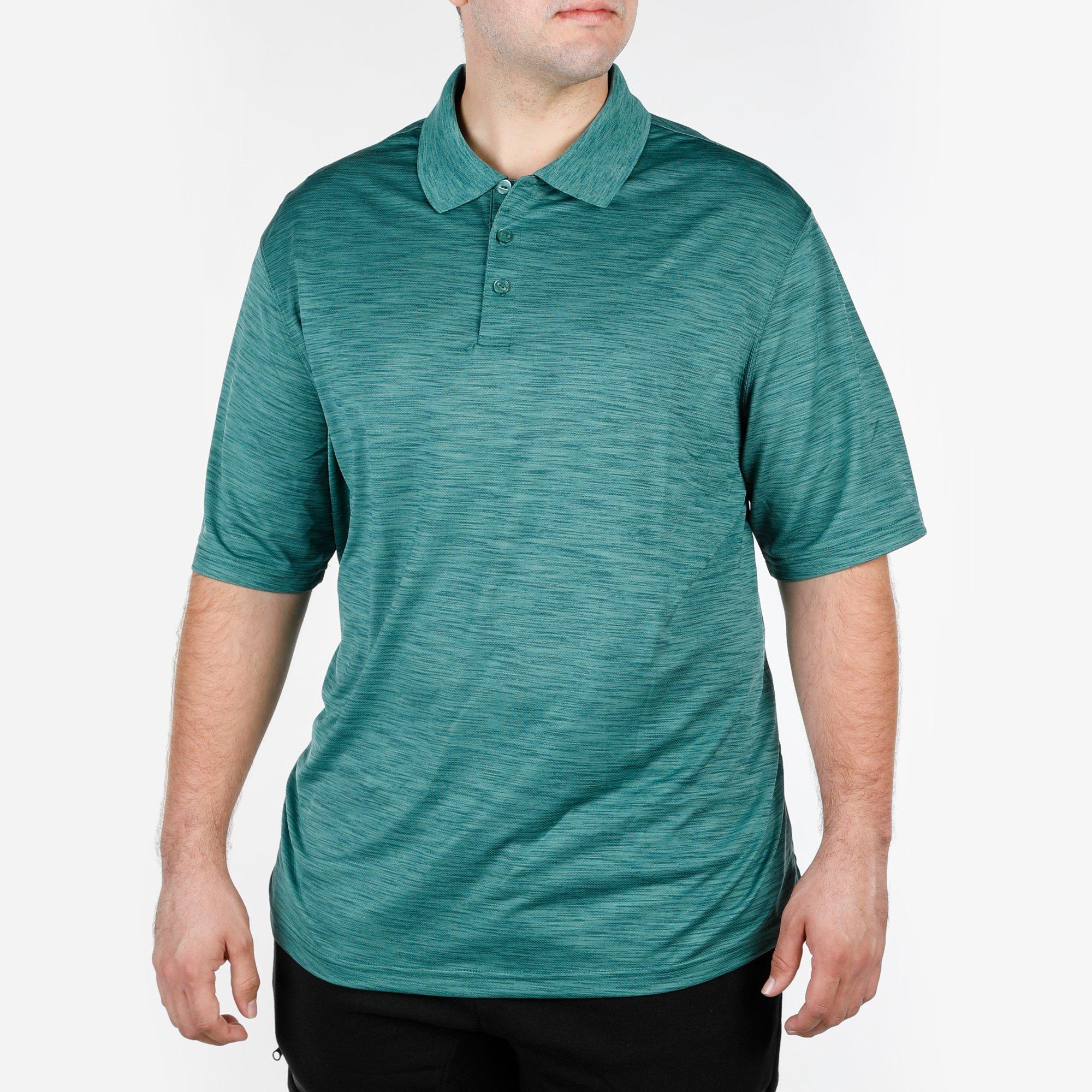 Men's Big & Tall Cool Pro 18 Performance Polo Green Burkes Outlet