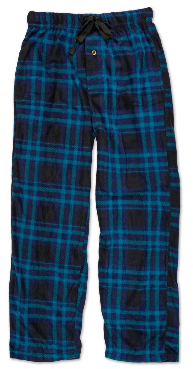 Men's Plaid Print Pajama Pants - Green | Burkes Outlet