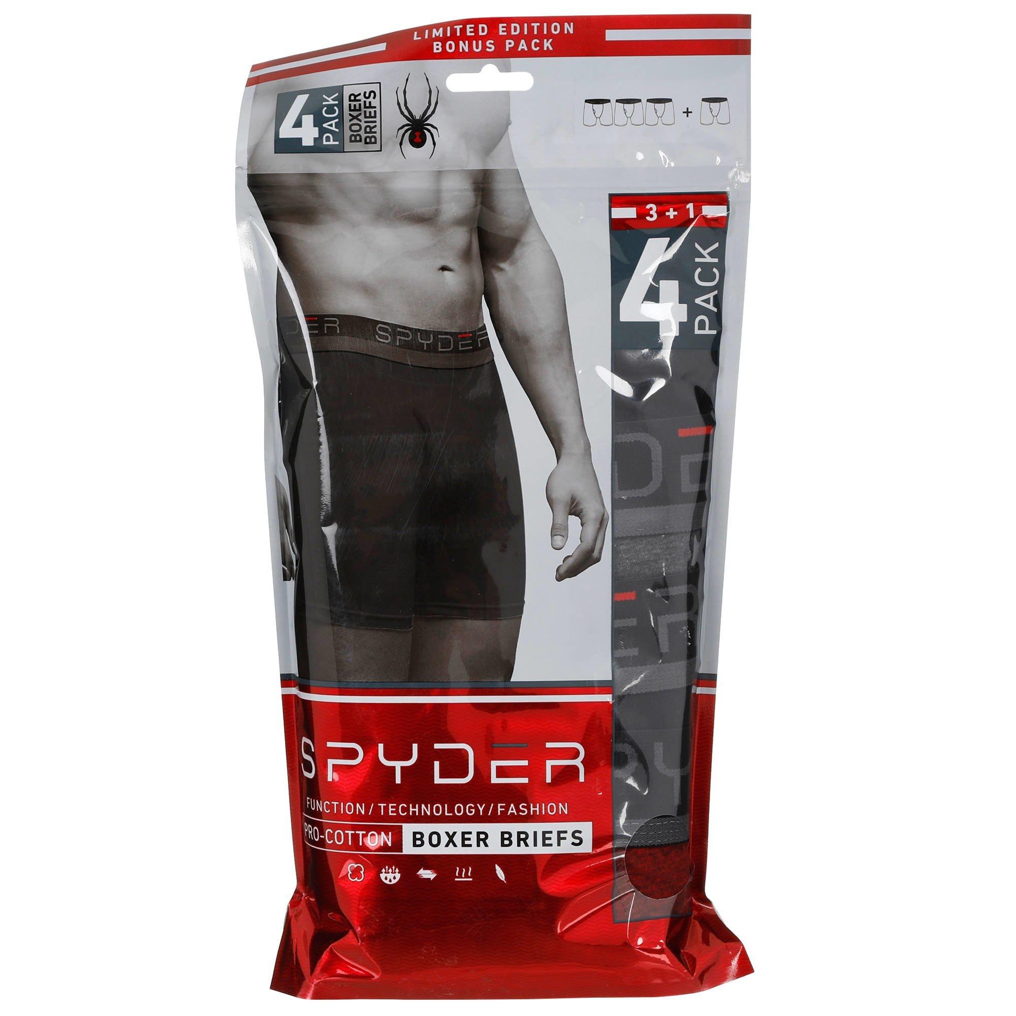 spyder pro cotton boxer briefs