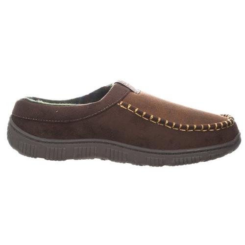 Men's Rugged Clog Slippers - Brown | Burkes Outlet