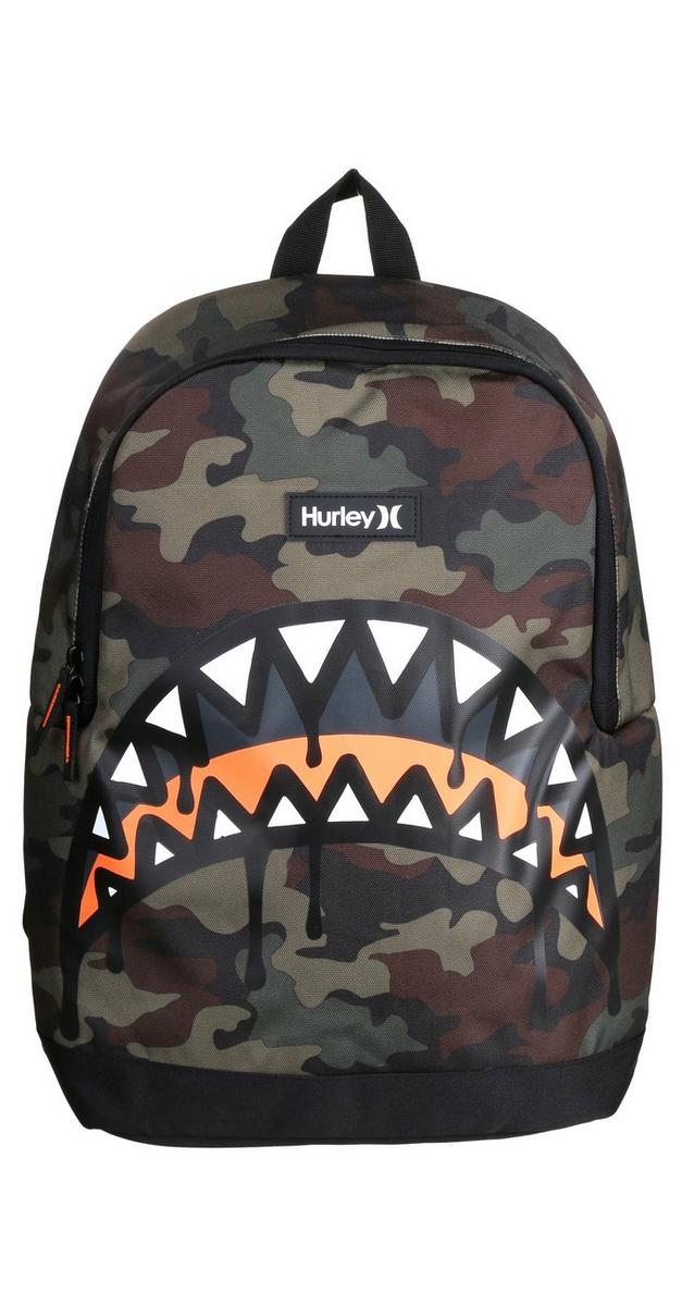Camo Monster Mouth Backpack Green Burkes Outlet