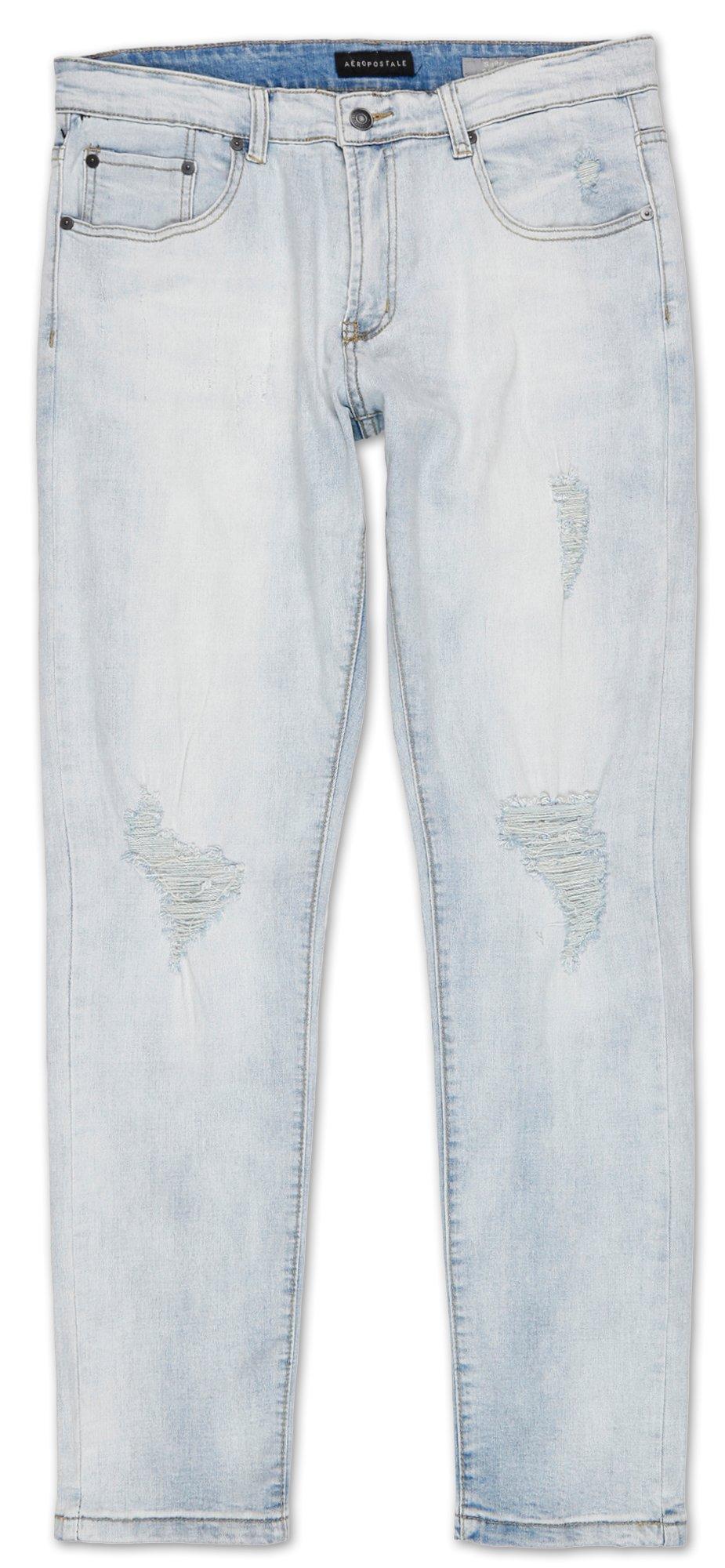 light wash stretch skinny jeans