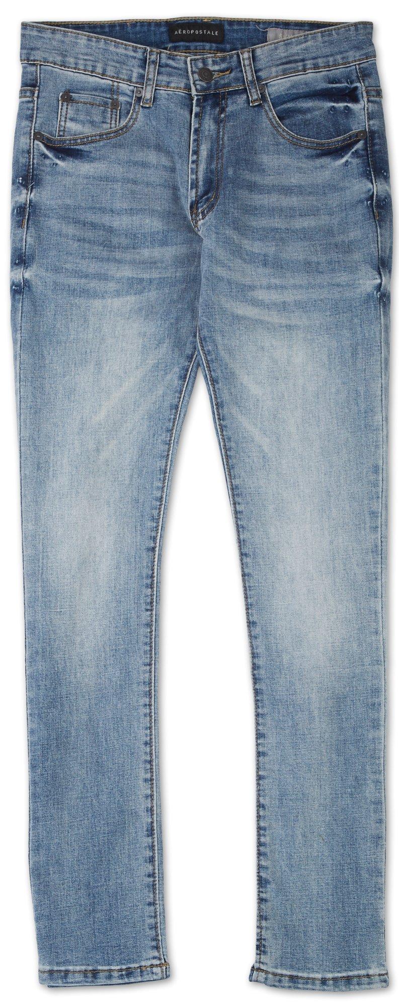 mens light wash stretch jeans