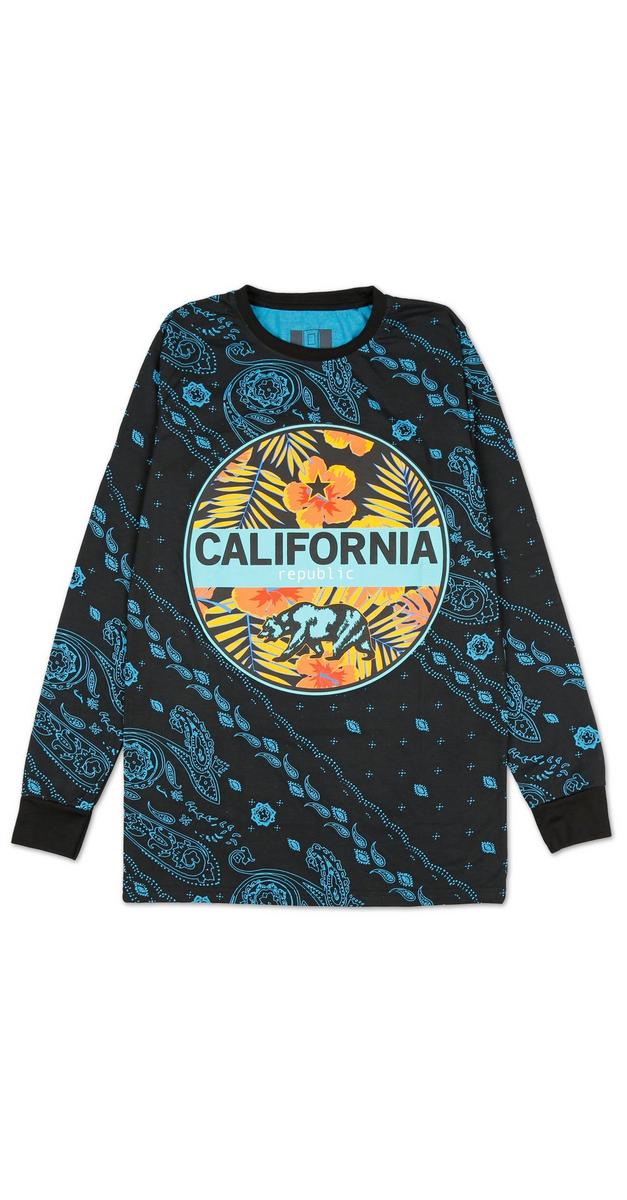 black long sleeve graphic tee