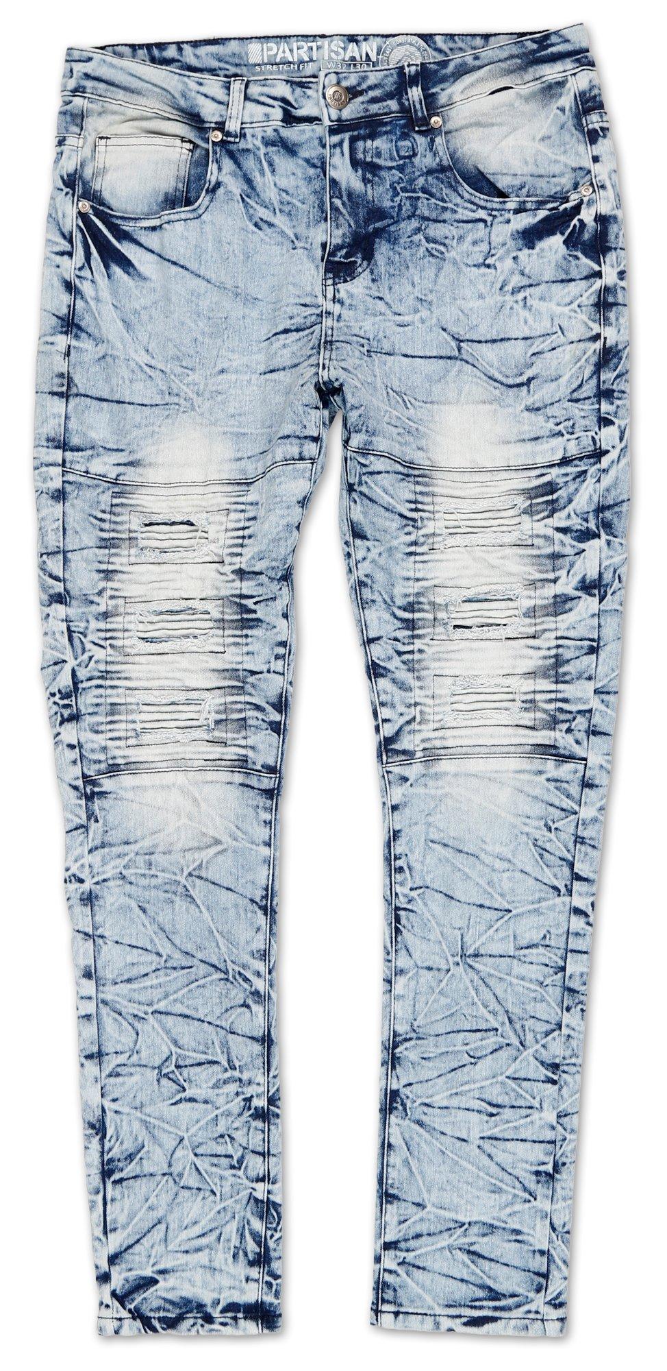 acid wash ripped jeans mens