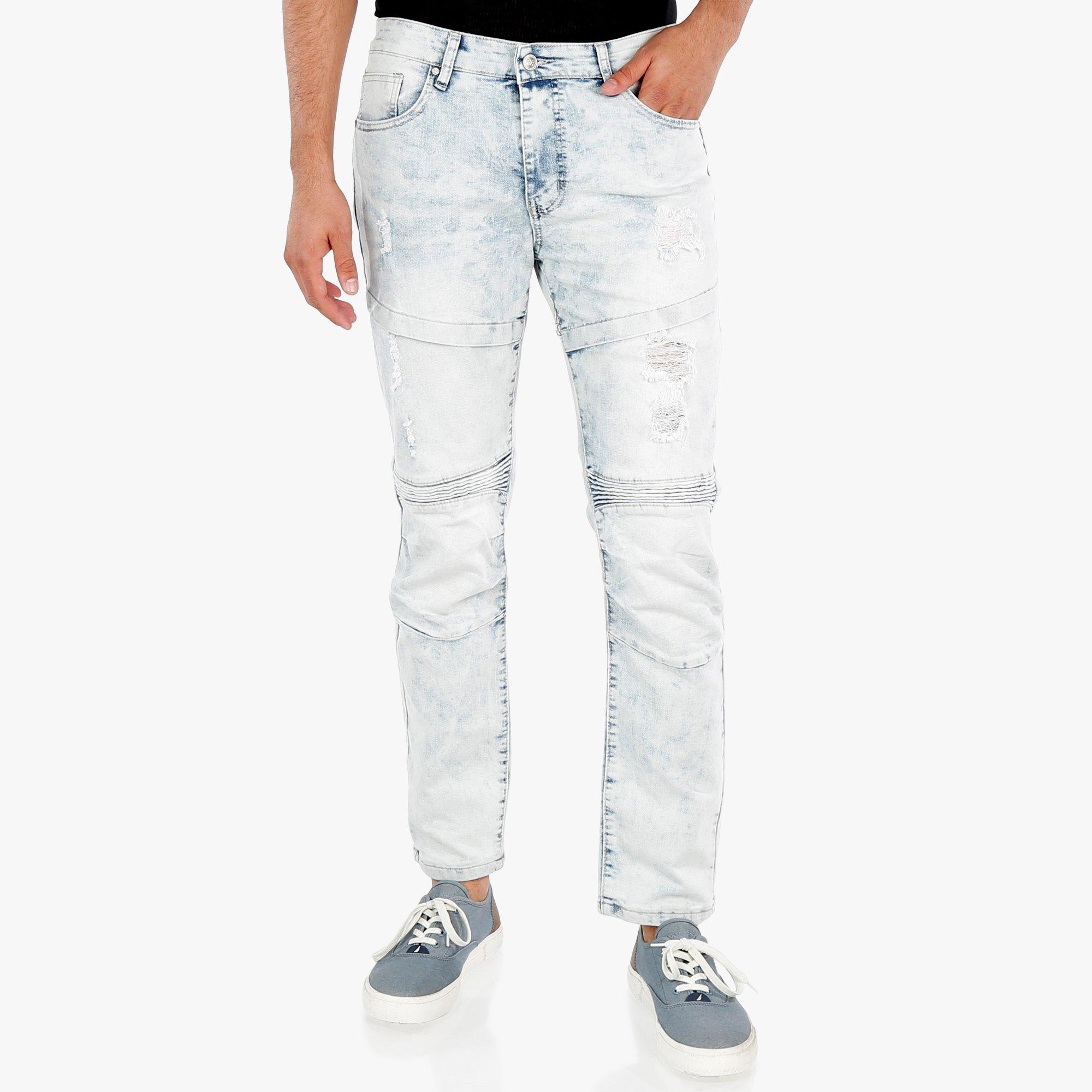 light washed moto jeans