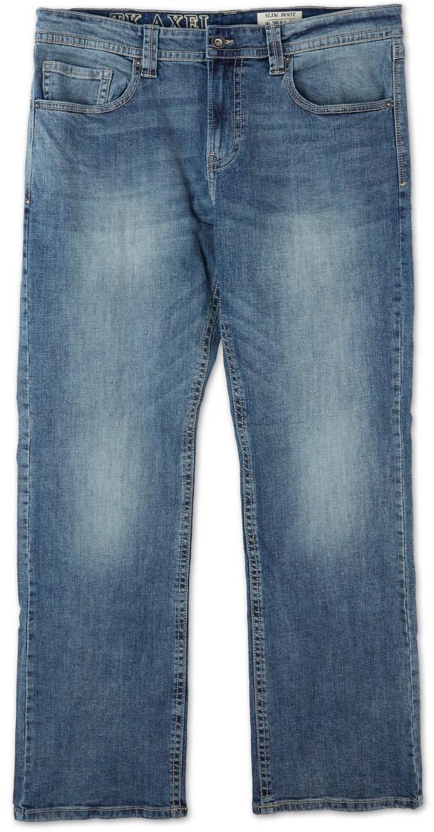 Men's Slim Boot Cut Jeans - Light Wash | Burkes Outlet