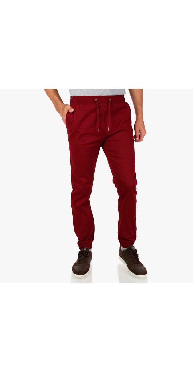 mens burgundy joggers