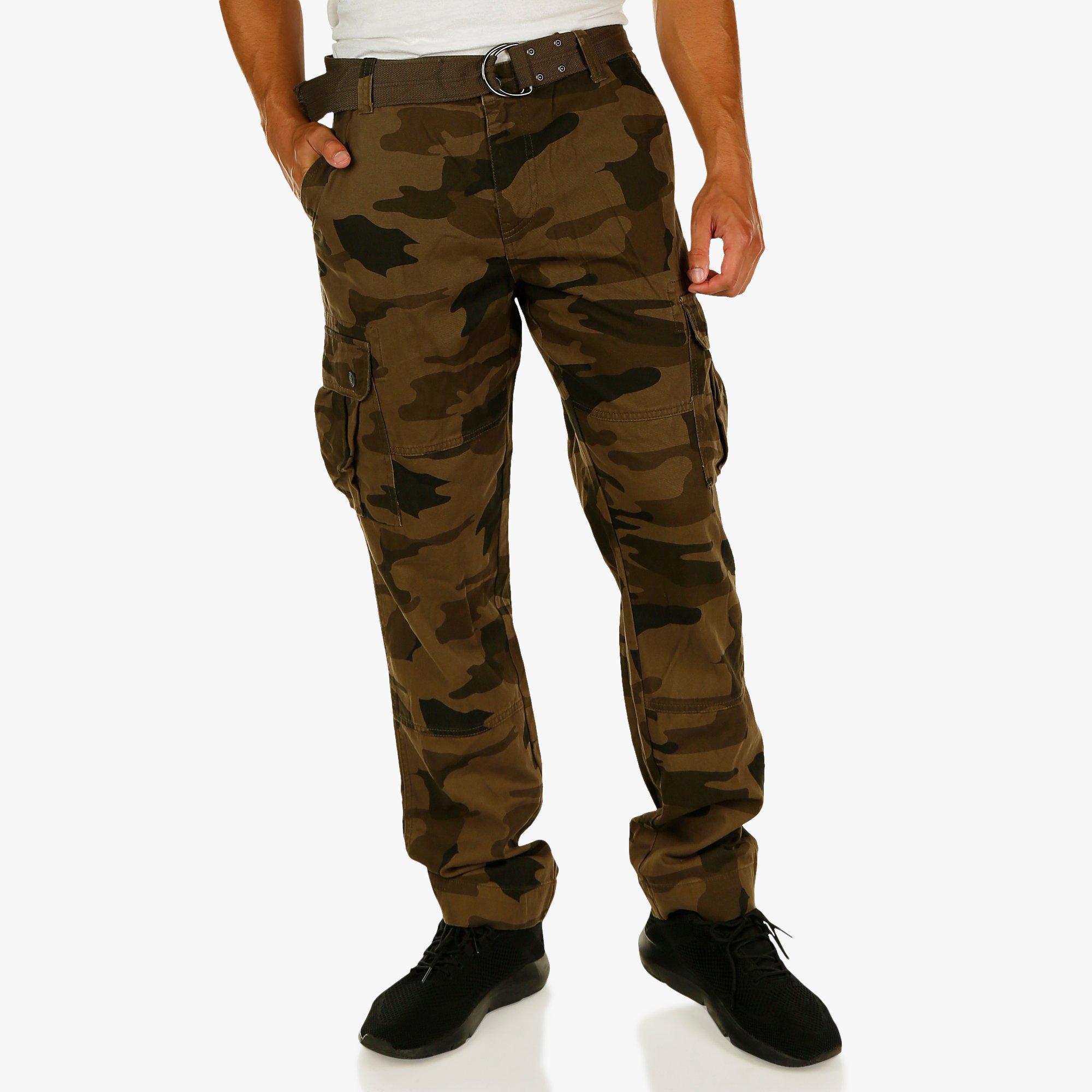 mens green camo cargo pants