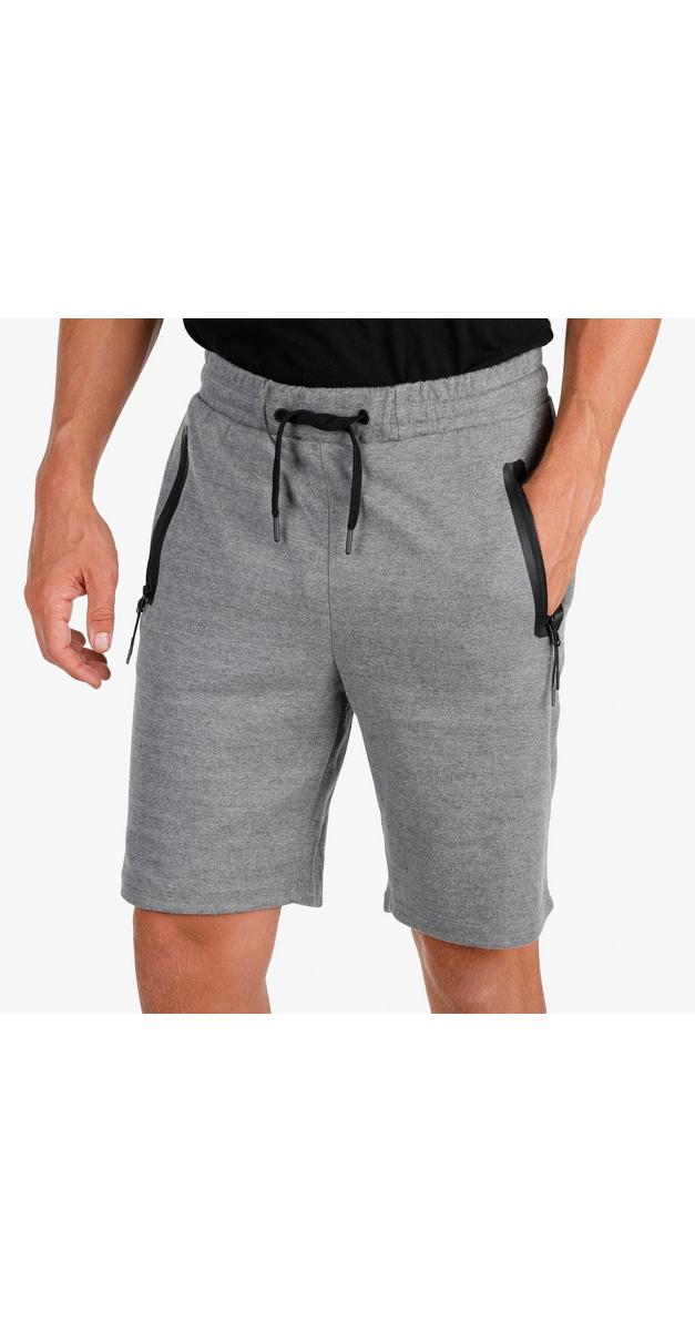 Men's Zip Pocket Knit Shorts - Grey | Burkes Outlet