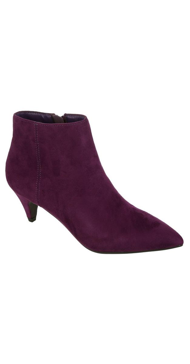 kitten heel ankle booties