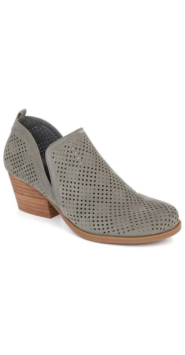 Women�s Rizzo Perforated Ankle Boots Grey Burkes Outlet