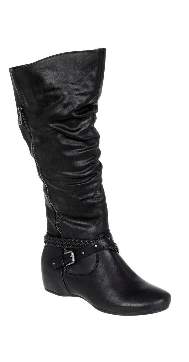 black womens tall boots