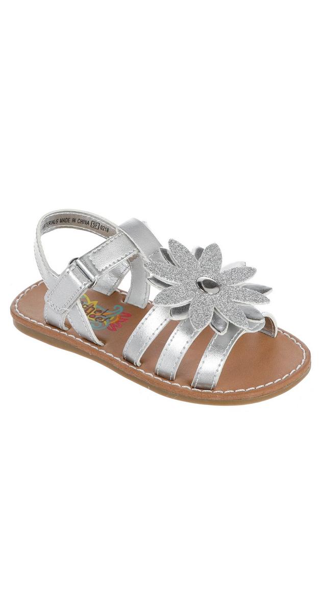 Girls Natasha Sandals - Silver | Burkes Outlet