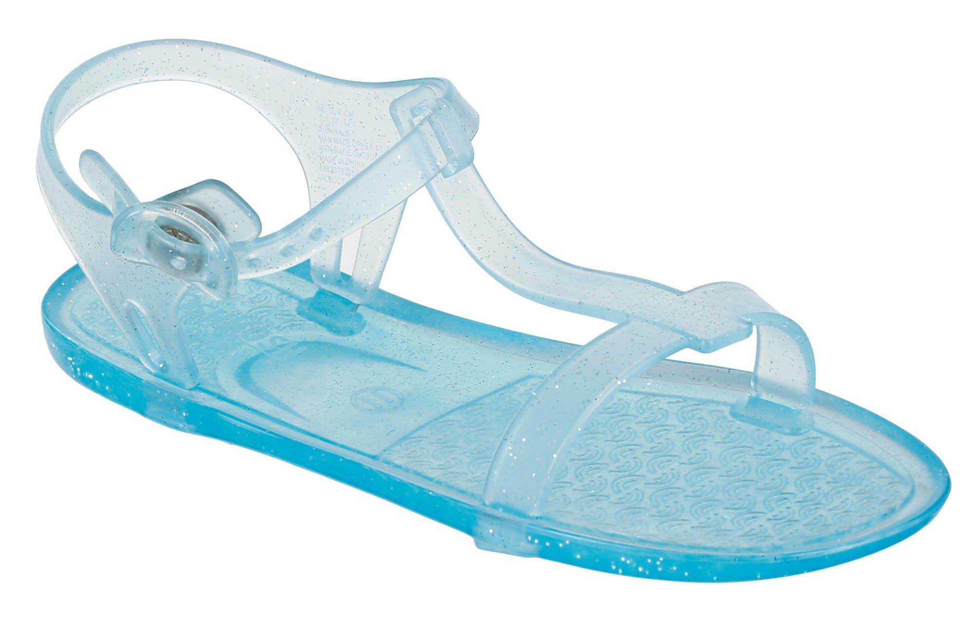blue jelly sandals