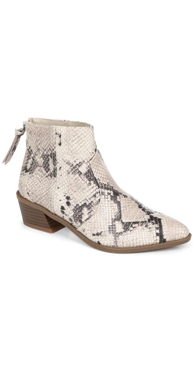 Women's Snakeskin Ankle Boots - Tasn Multi | Burkes Outlet