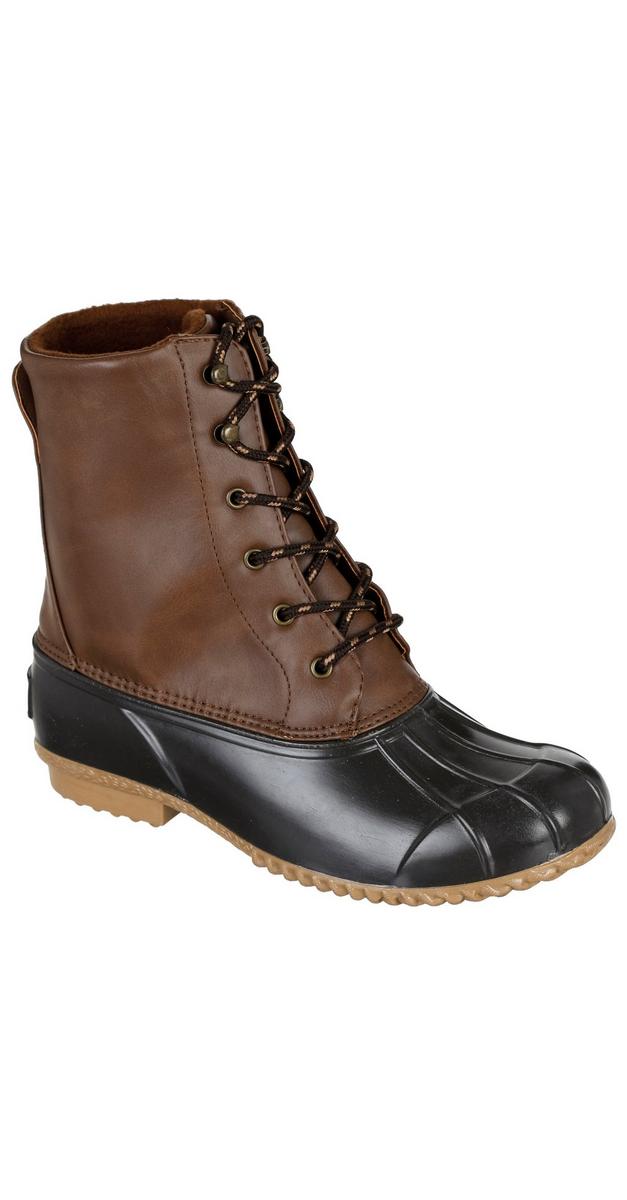 brown duck boots men