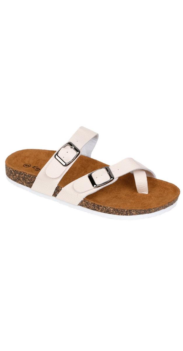 cream colored women's sandals