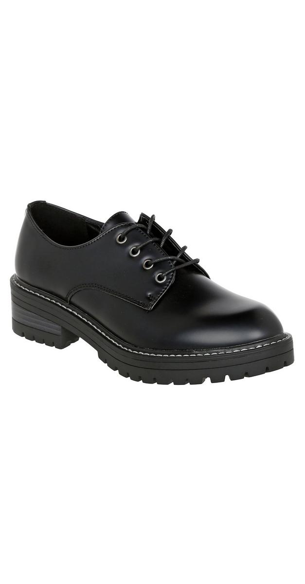 Women�s Kaelie Faux Leather Casual Shoes Black Burkes