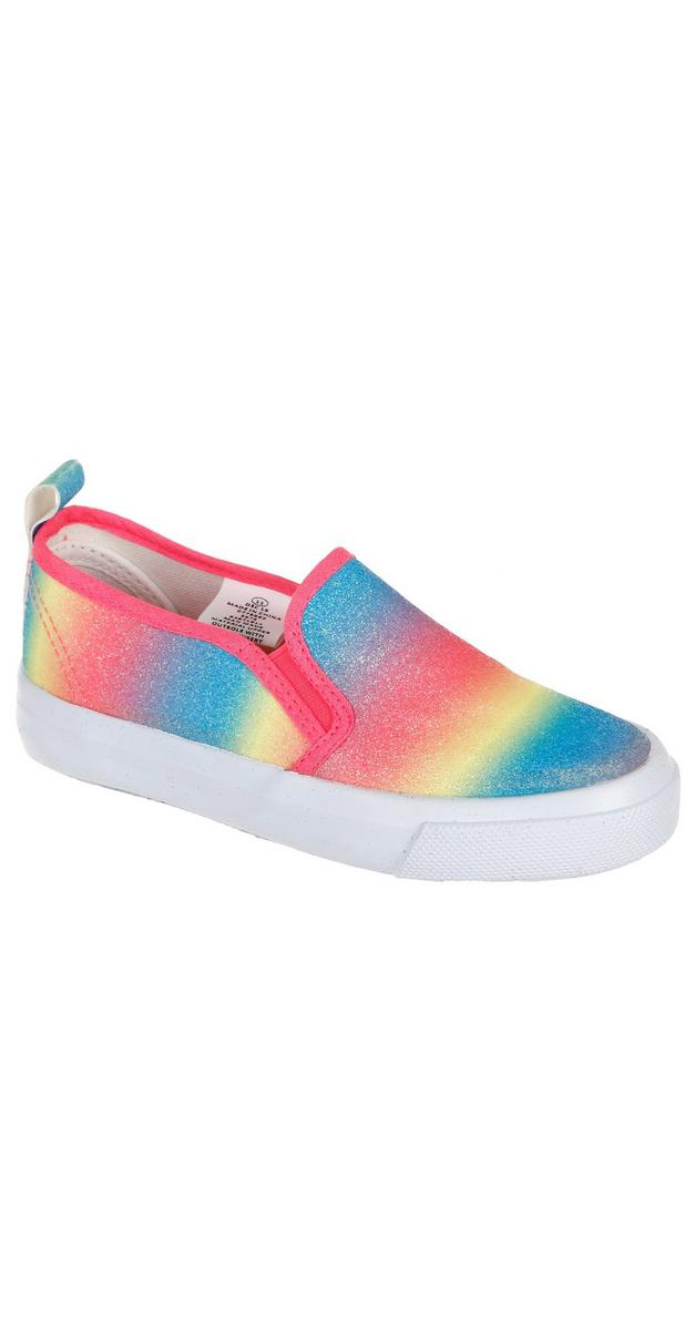 Girls Rainbow Sparkle Slip-Ons - Multi | Burkes Outlet
