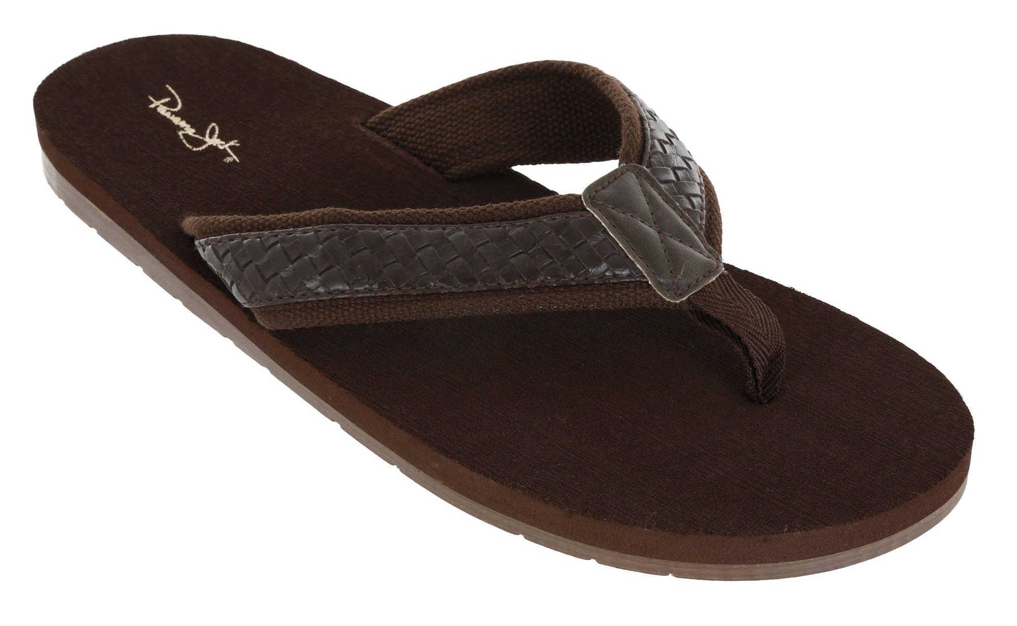basket weave flip flops