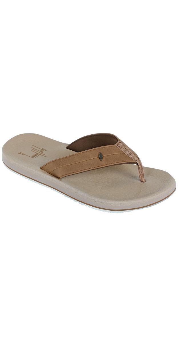 faux leather flip flops