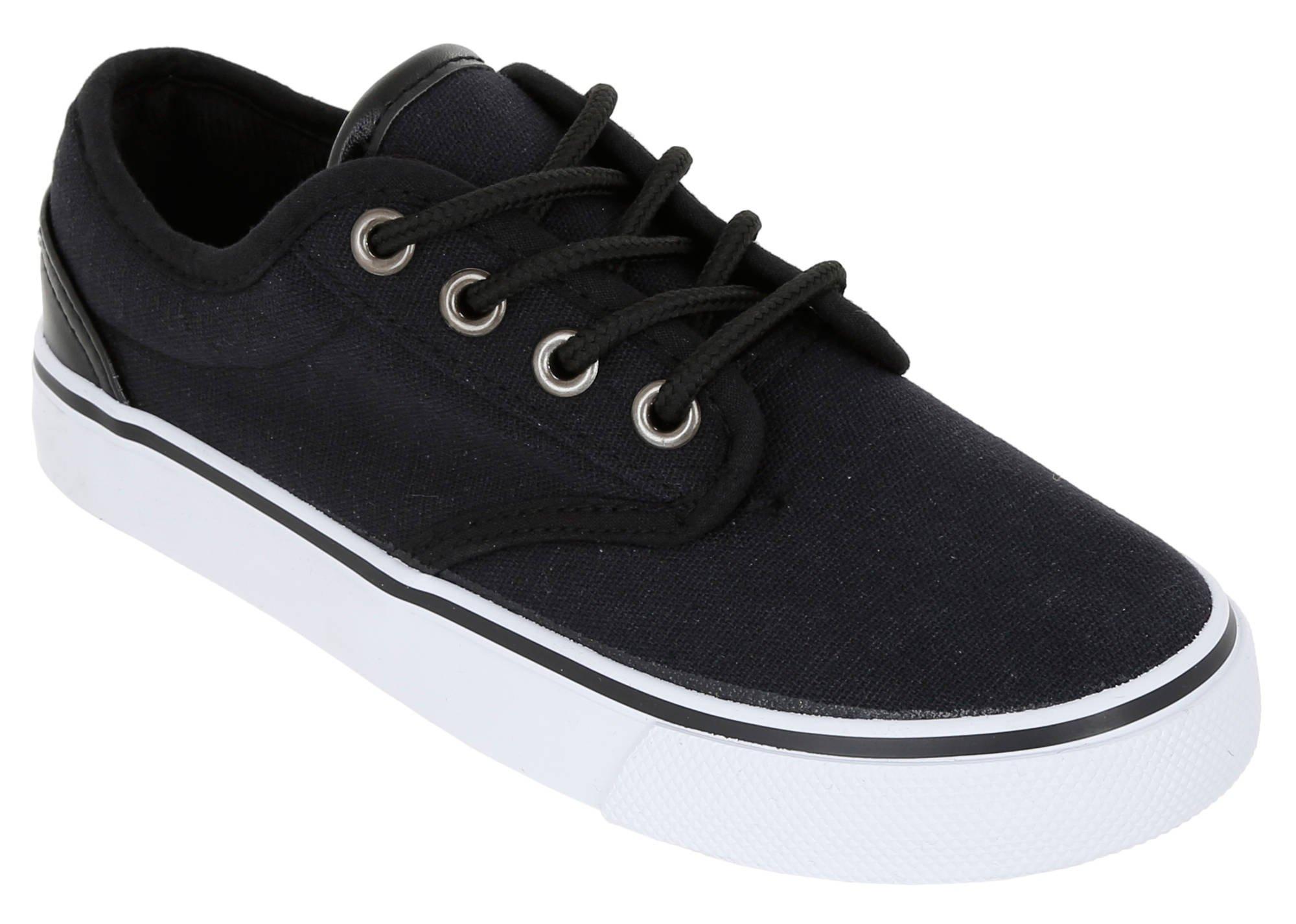 boys black canvas shoes