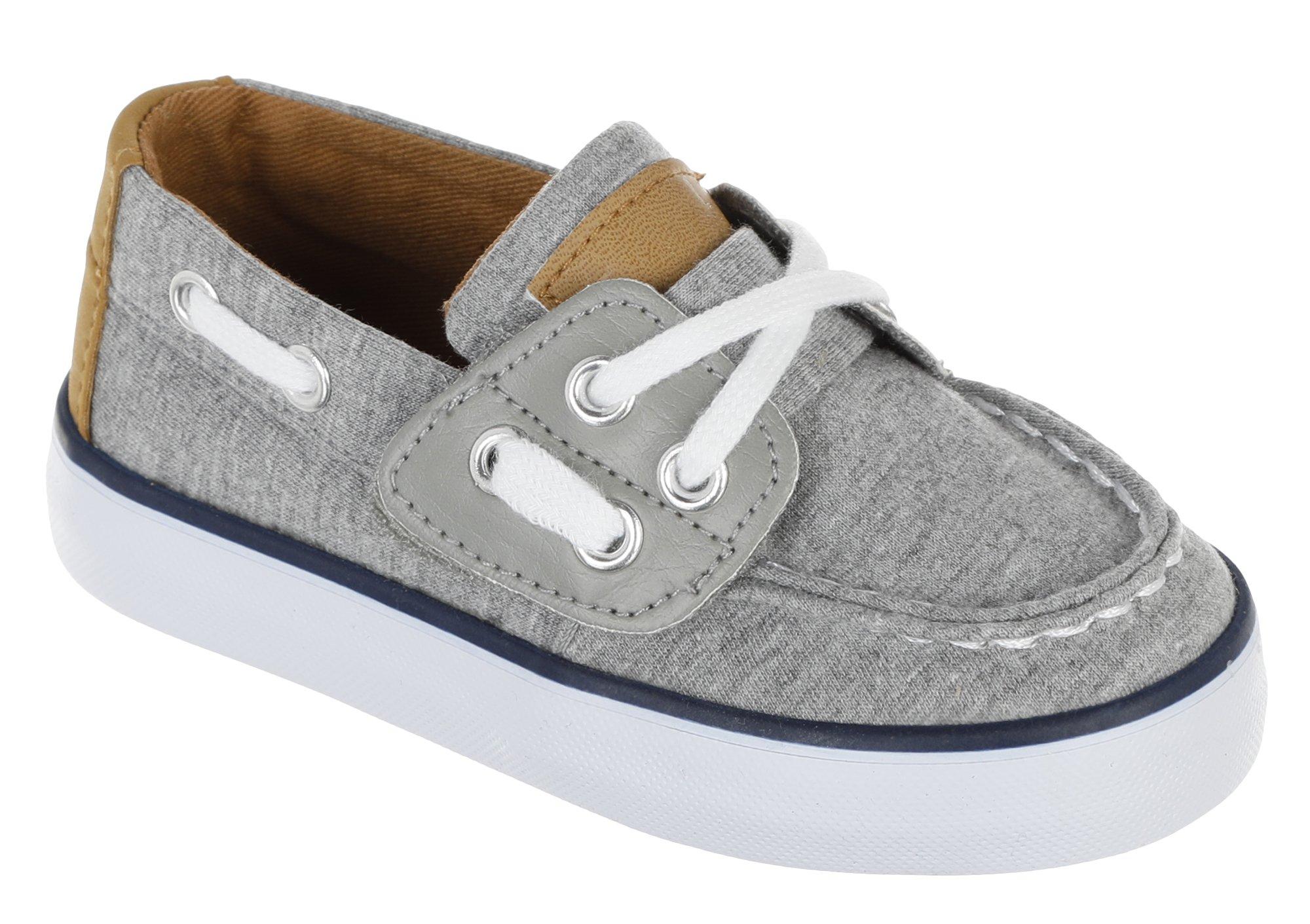 boys grey boat shoes